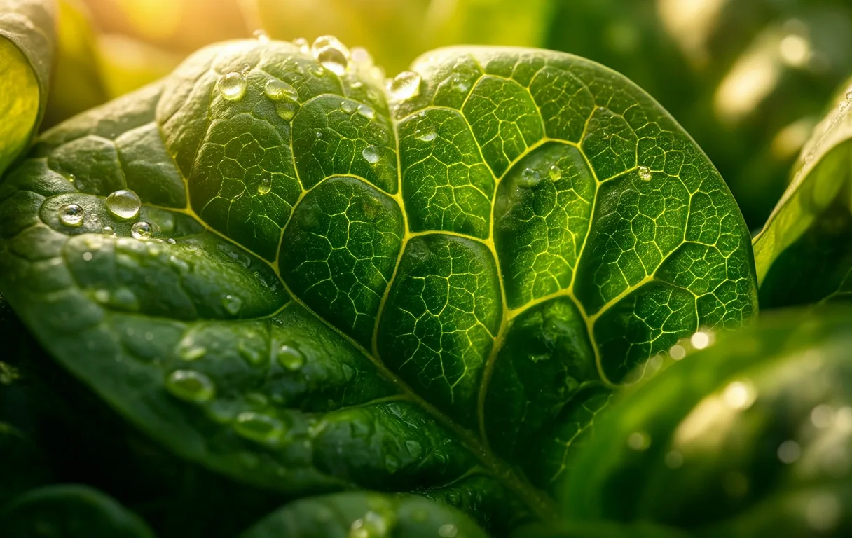Hojas verdes y nutrición digestiva